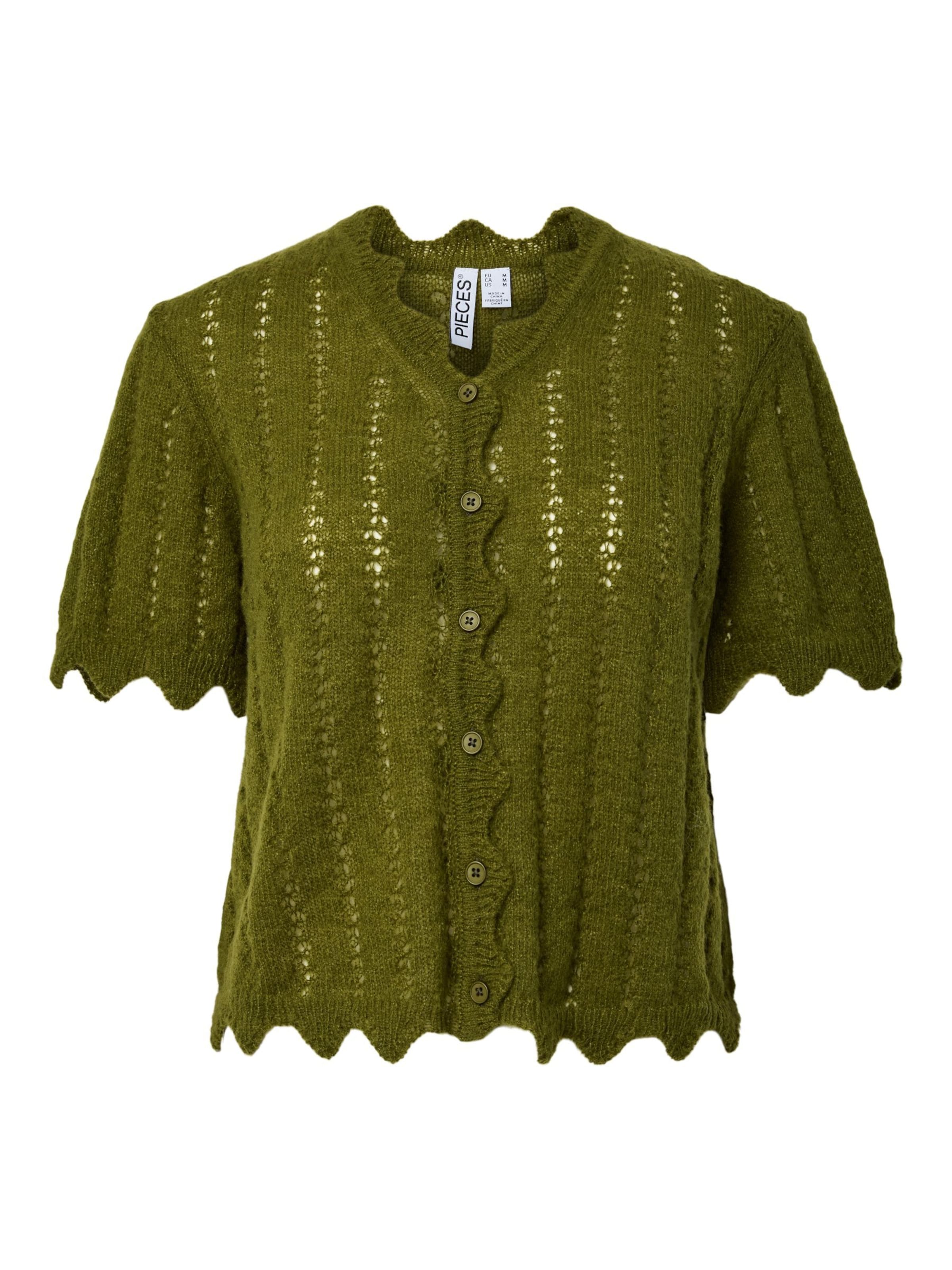 Giacchetta 'ADA' di PIECES in verde: frontale