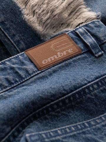 Ombre Regular Jeans in Blauw