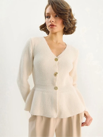 Bianco Lucci Strickjacke in Weiß