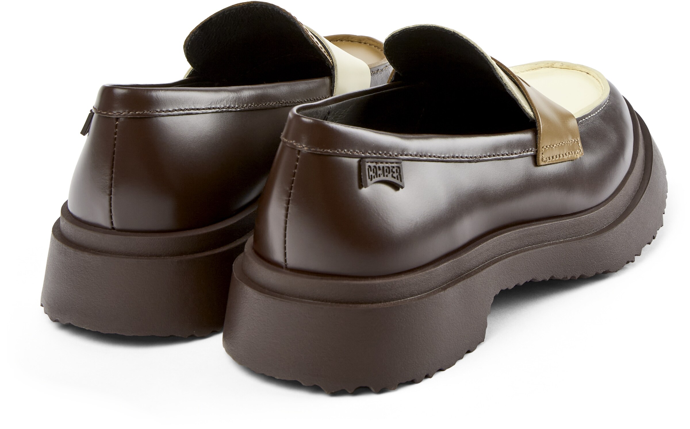 CAMPER Moccasin ' Walden Twins ' in Brown