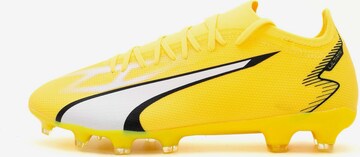 Scarpa da calcio 'Ultra Match' di PUMA in giallo: frontale