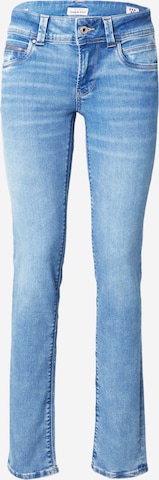 Coupe slim Jean Pepe Jeans en bleu : devant