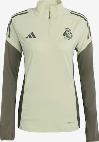 Tricou funcțional 'Real Madrid Tiro 25 Competition' de la ADIDAS PERFORMANCE pe verde: față