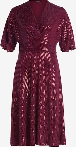 Robe de cocktail Vera Mont en rouge : devant