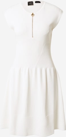 PINKO Knitted dress 'SAKE' in White: front