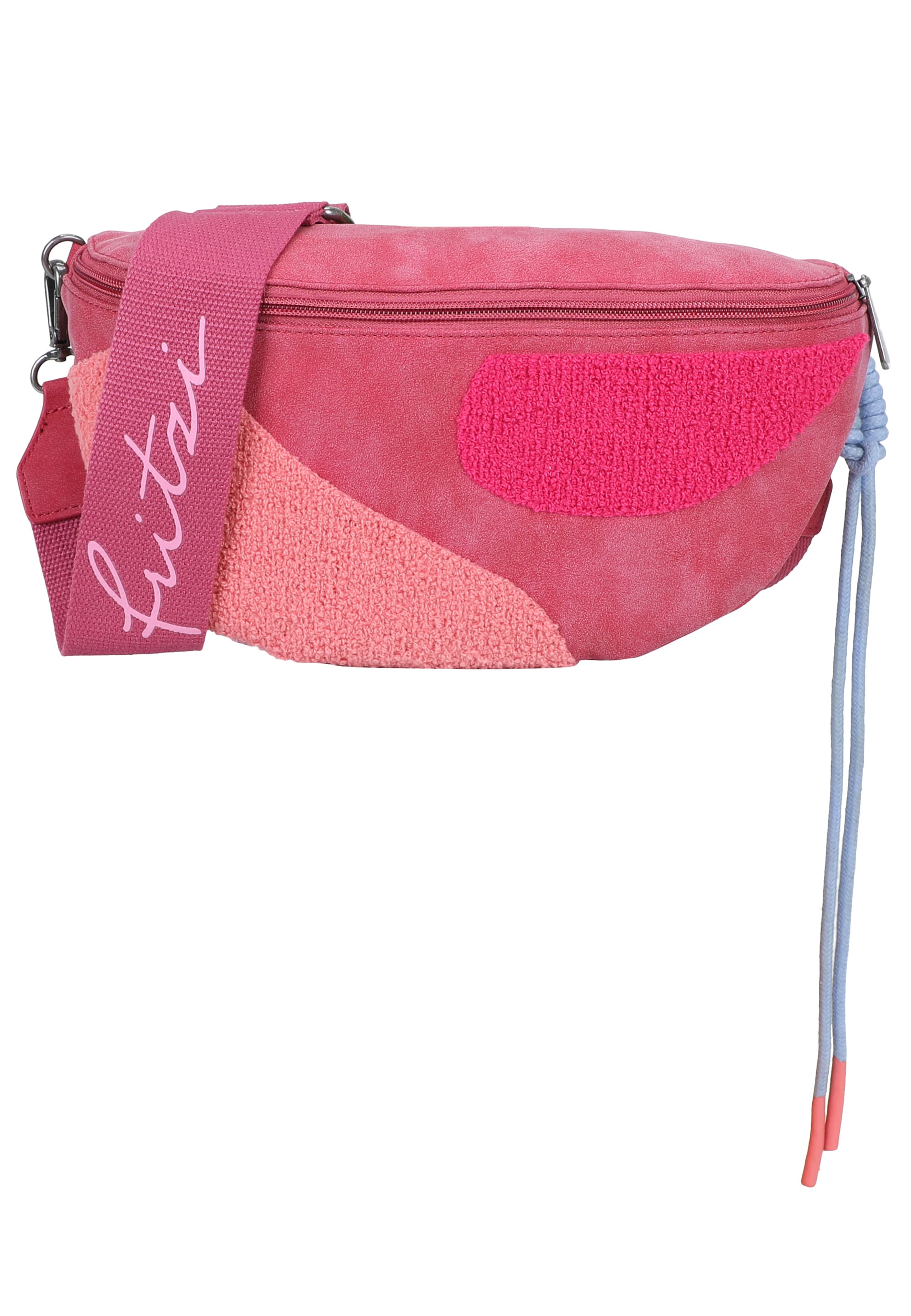 Fritzi aus Preußen Bauchtasche 'Medium Limited Happy Flocked Jive' in Pink: Vorderseite