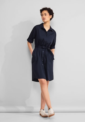 STREET ONE Shirt Dress in Black