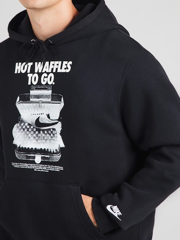 Nike Sportswear Collegepaita 'Club' värissä musta
