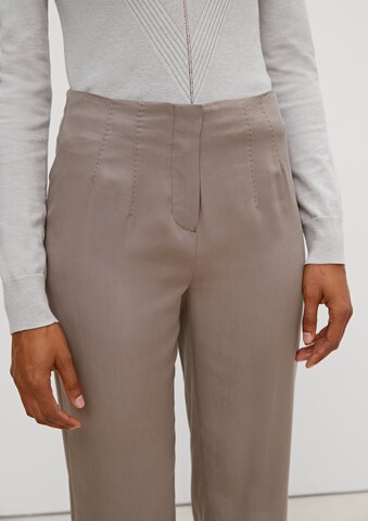 COMMA Regular Bandplooibroek in Grijs