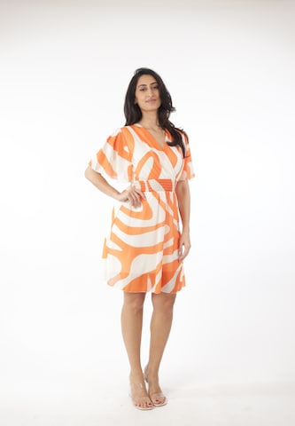 Elara Dress in Orange