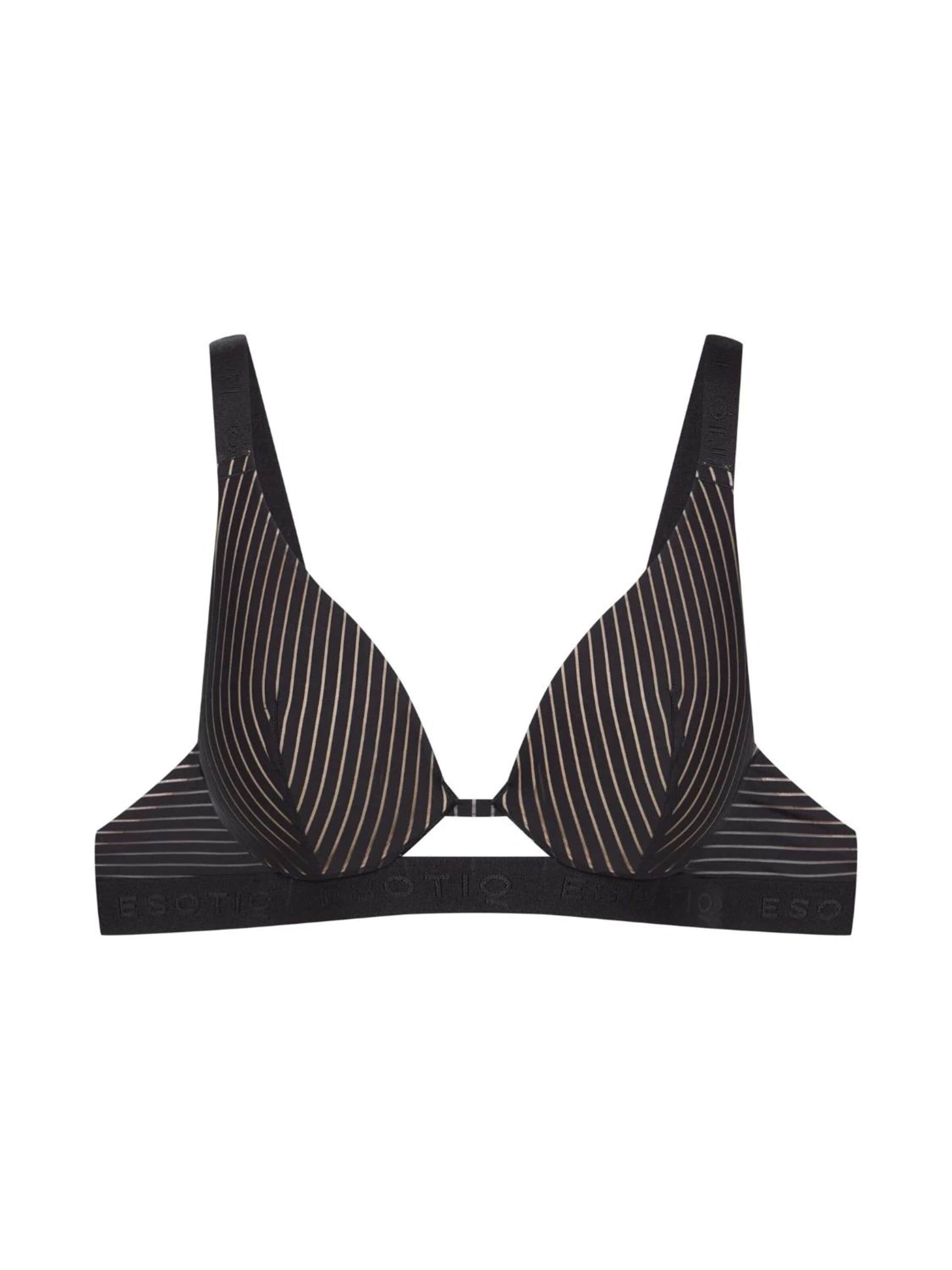 ESOTIQ Triangle Bra 'Osom' in Black: front