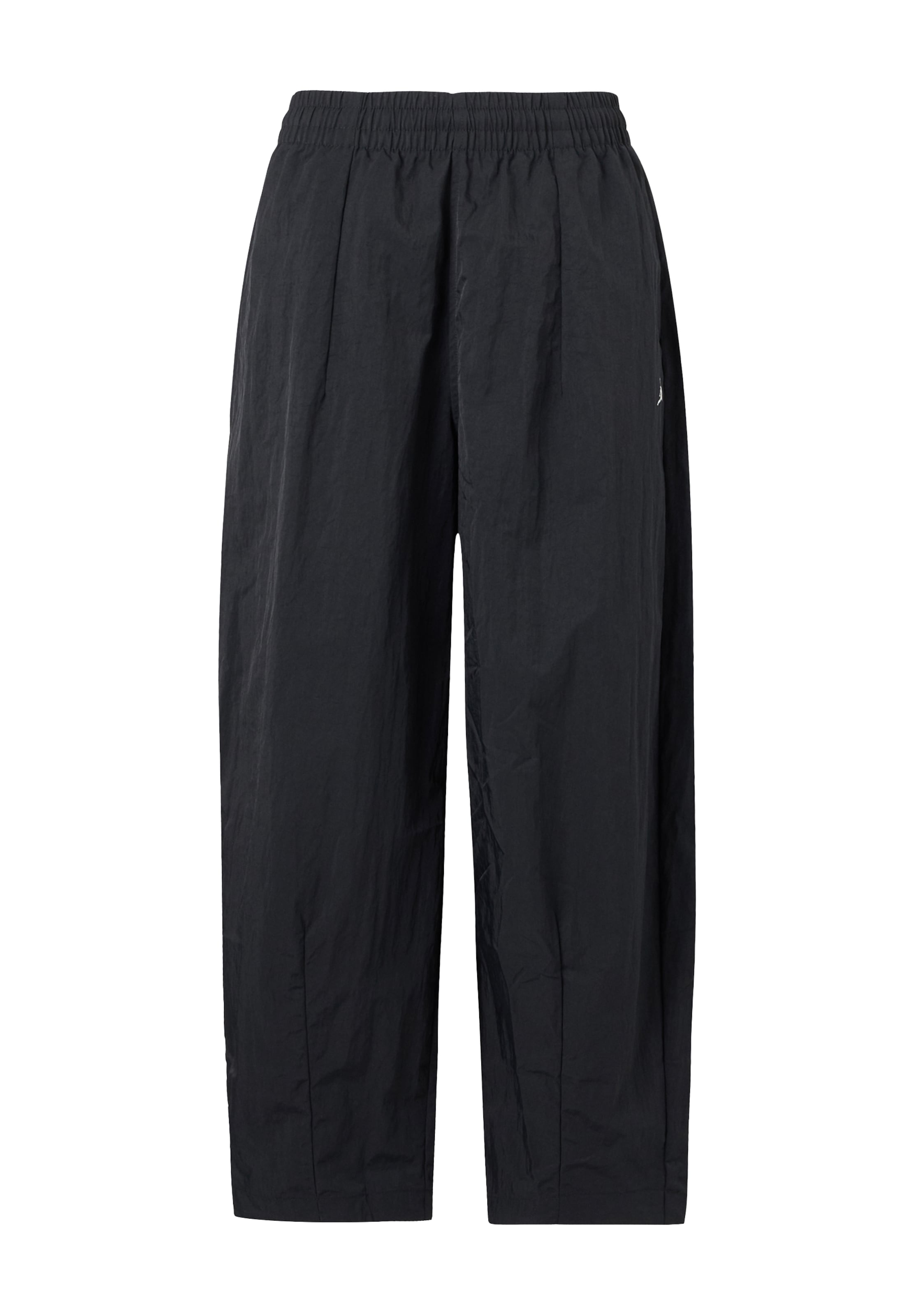 Jordan - Pierna ancha Pantalón plisado 'Brooklyn' en negro: frente