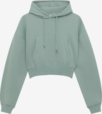 Sweat-shirt Pull&Bear en vert : devant