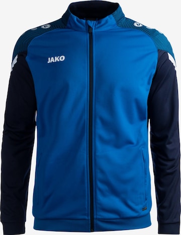 JAKO Trainingsjack in Blauw: voorkant