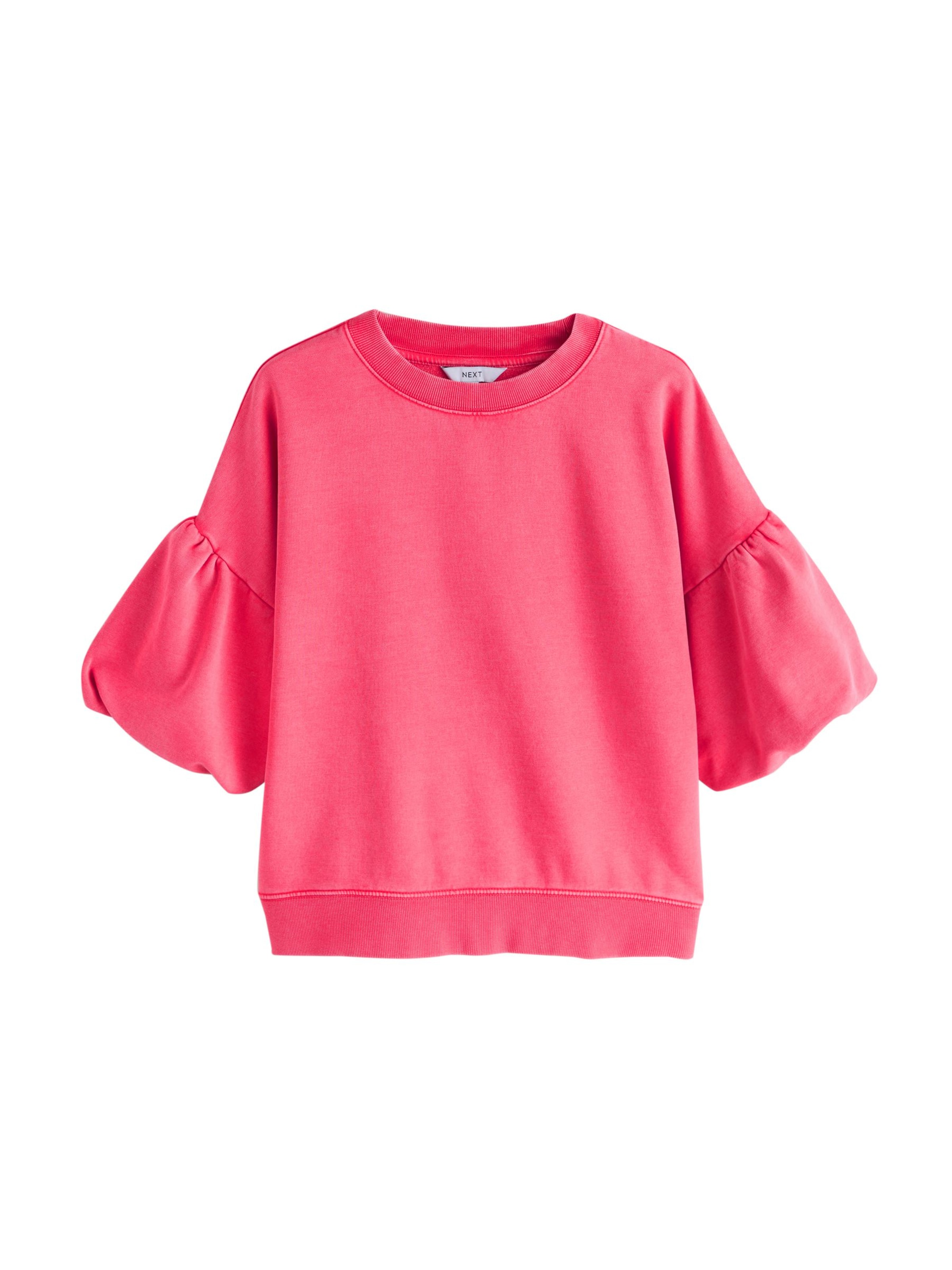 Next Свитшот в Ярко-розовый: спереди