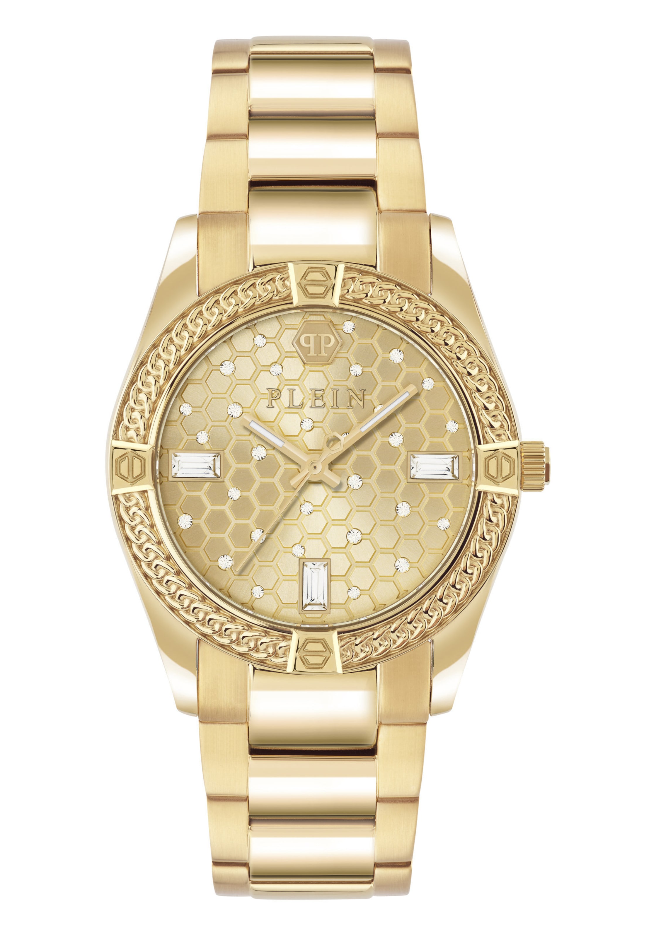 Philipp Plein Watches Analoog horloge in Goud: voorkant