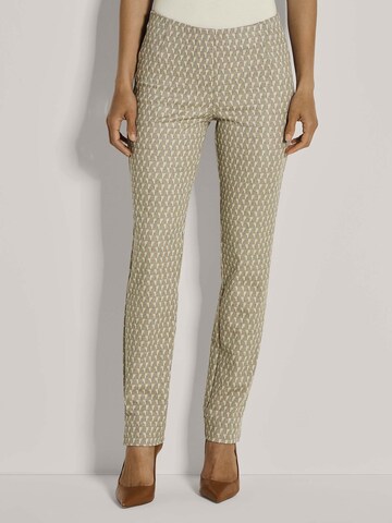 MADELEINE Slimfit Broek in Beige: voorkant
