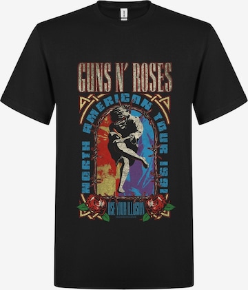 T-Shirt 'Guns N´ Roses Use Your Illution album inspired T-Shirt' GUNS N' ROSES en noir : devant