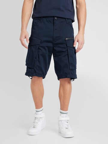 Loosefit Pantalon cargo G-STAR en bleu : devant