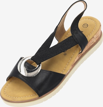 Palado Sandale 'Palado Thido' in Schwarz: Vorderseite