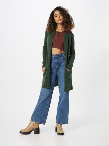 PULZ Jeans Knit Cardigan 'ASTRID' in Green: front