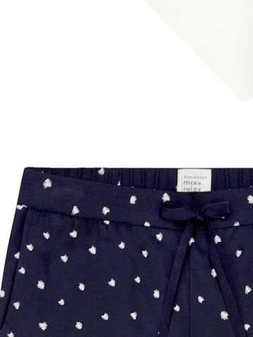 SCHIESSER Pyjama 'Mix & Relax' in Blauw