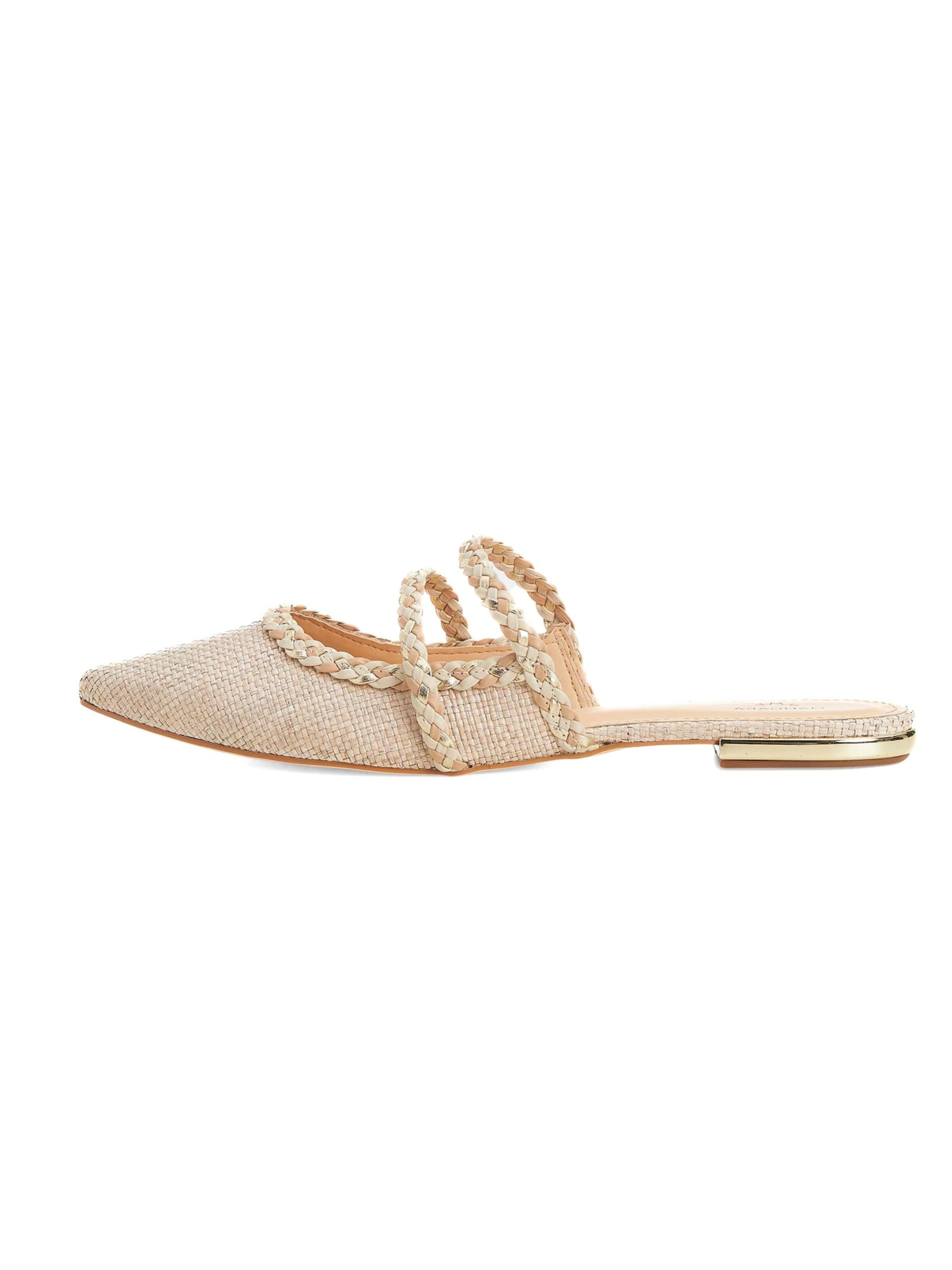 Mangara Atelier Huisschoenen 'Amburana' in Beige: voorkant