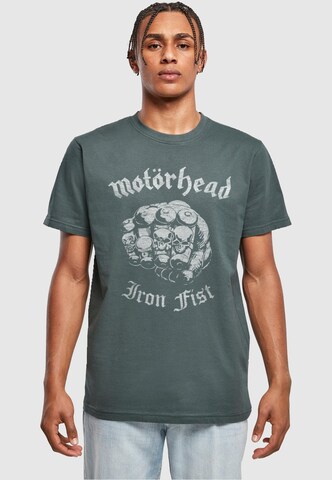 Merchcode Shirt 'Motorhead - Iron Fist' in Groen: voorkant