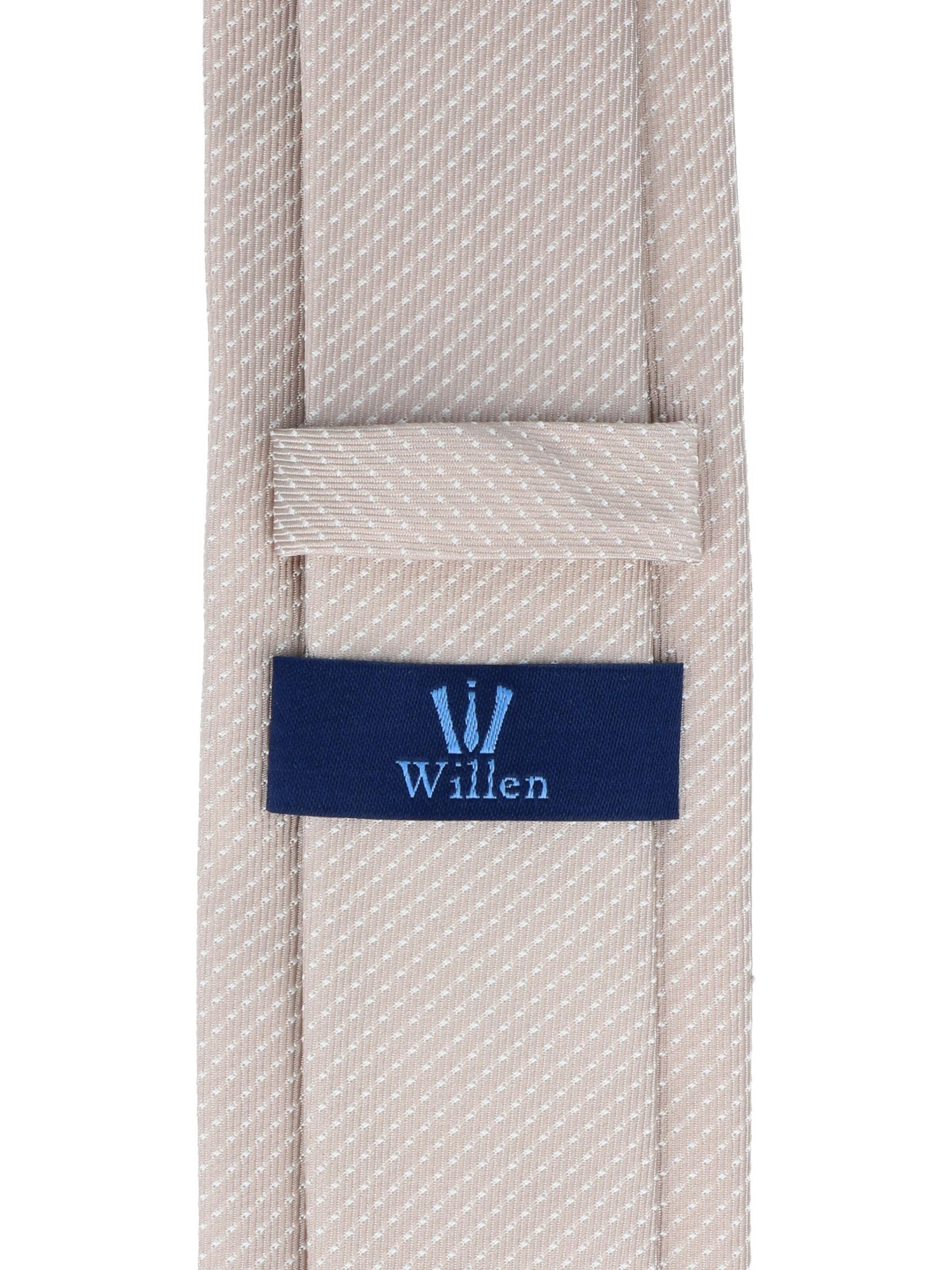 WILLEN Tie 'Tupfen' in Beige