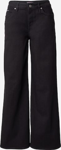 GUESS JEANSWide Leg/ Široke nogavice Traperice - crna boja: prednji dio