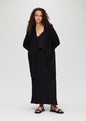 QS Strickjacke in Schwarz