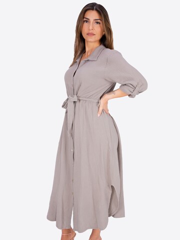 Robe-chemise 'Victoria' Seasons of April en gris