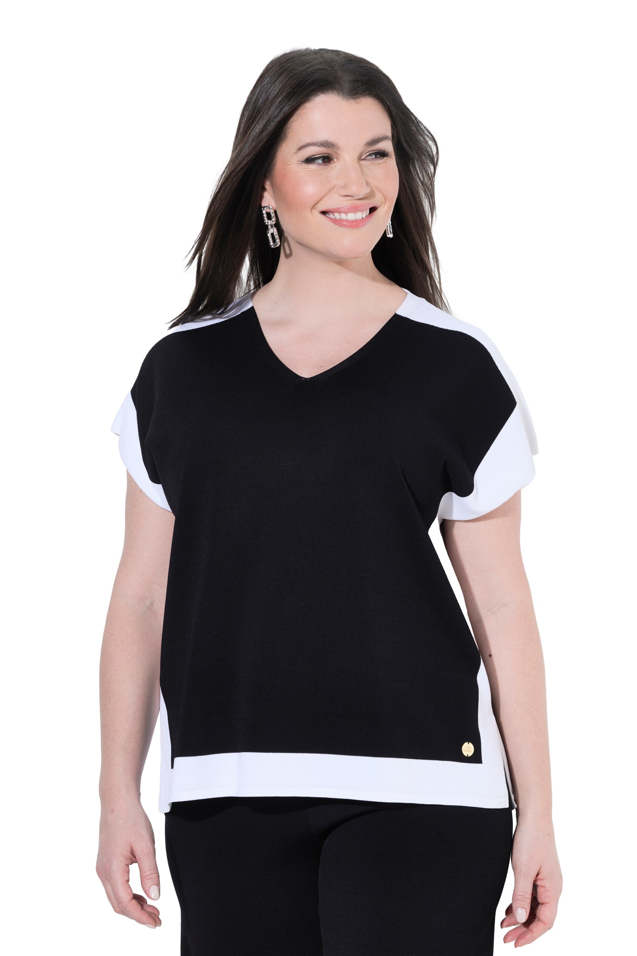 Ulla Popken Sweater in Black: front