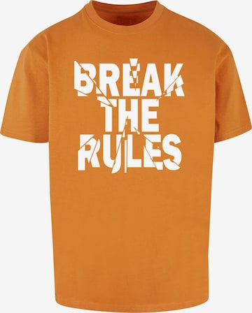 Merchcode Póló 'Break The Rules 2' - narancs: elől