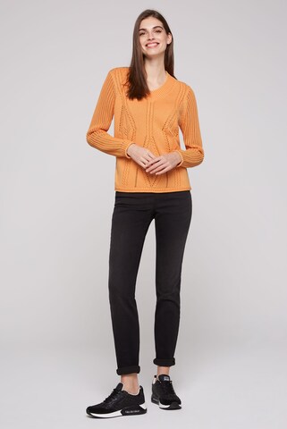 Soccx Sweter w kolorze pomarańczowy