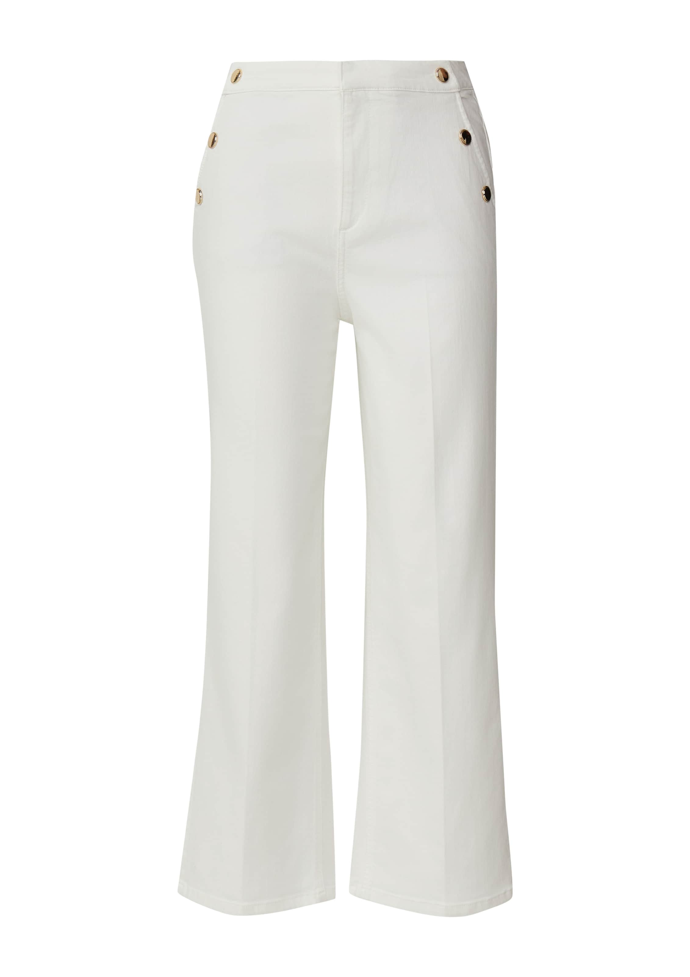 Wide Leg Jean s.Oliver en beige : devant