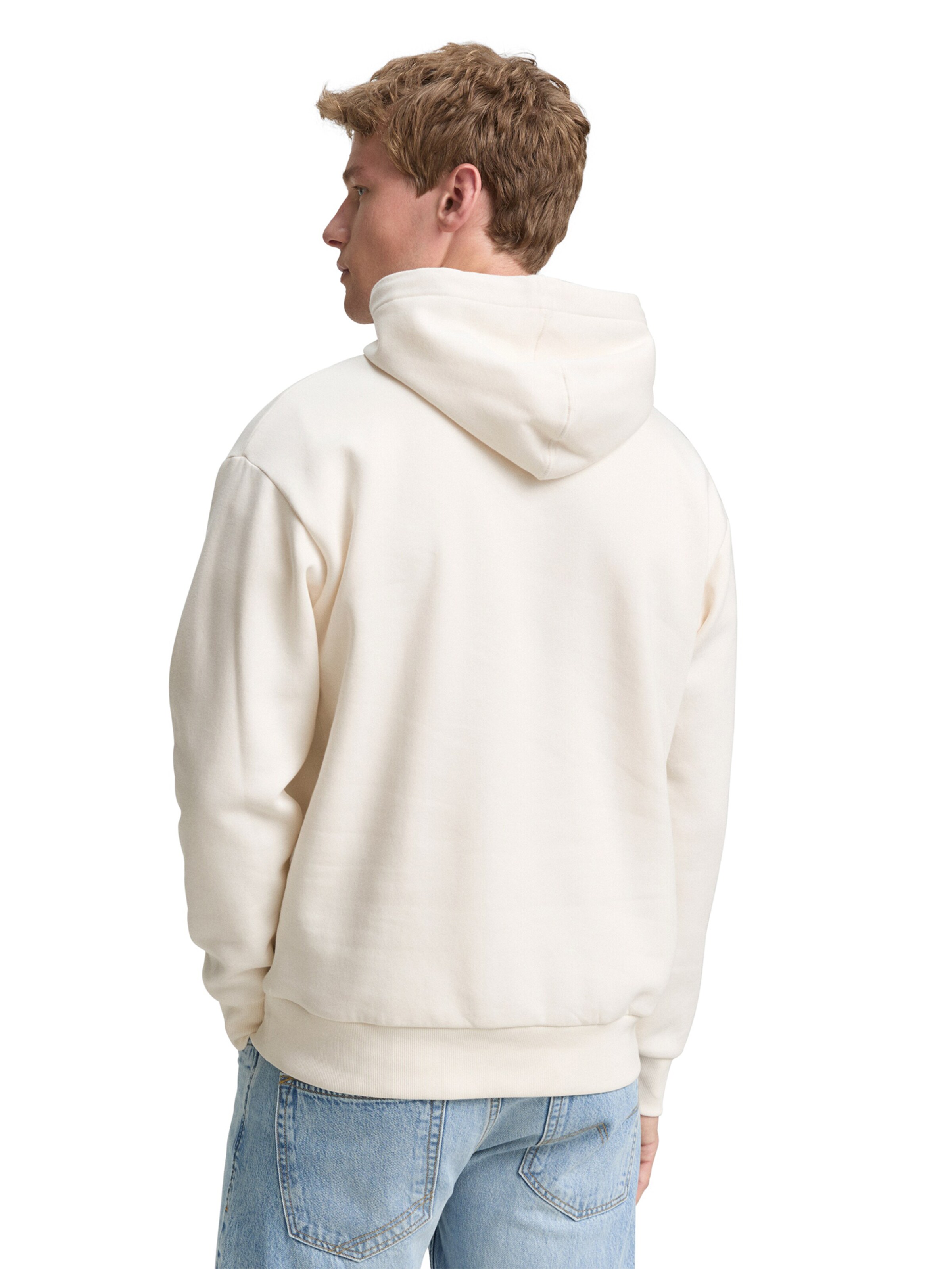 TOM TAILOR DENIM Sweatshirt in White