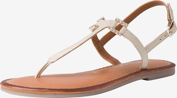 TAMARIS Teenslipper in Beige: voorkant