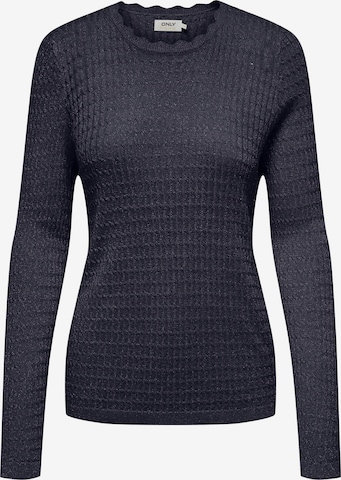 Pull-over 'JULIETTE' ONLY en bleu : devant