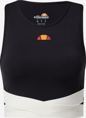 ELLESSE Bustier Sport bh 'Chroma' in Zwart: voorkant