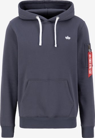 Sweat-shirt ALPHA INDUSTRIES en gris : devant