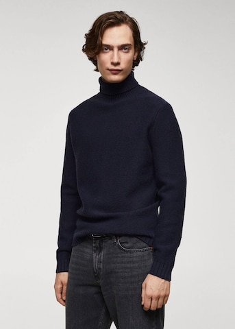 MANGO MAN Sweater 'Lotot' in Blue: front