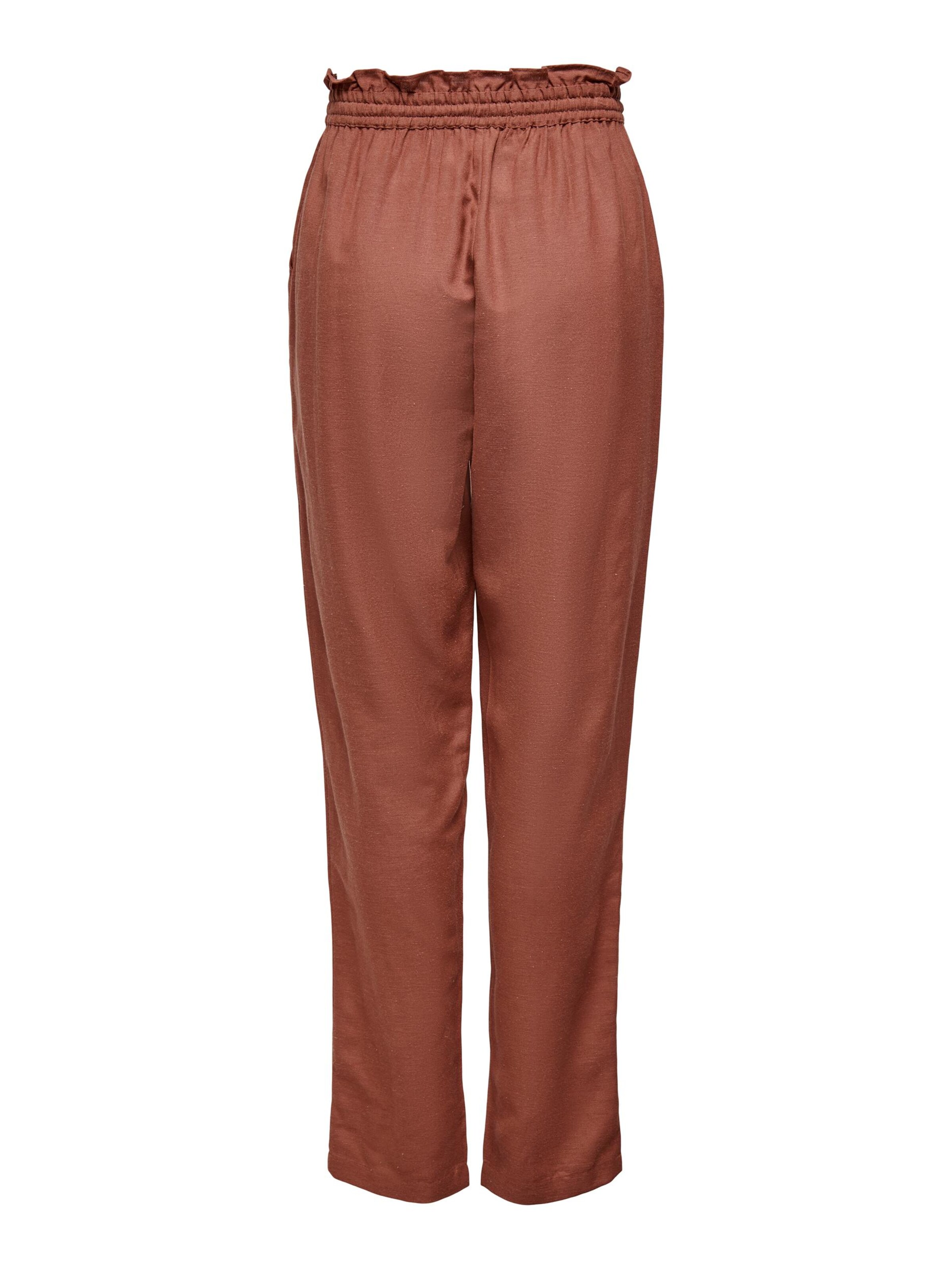 ONLY Свободный крой Штаны 'VIVA' в Коричневый