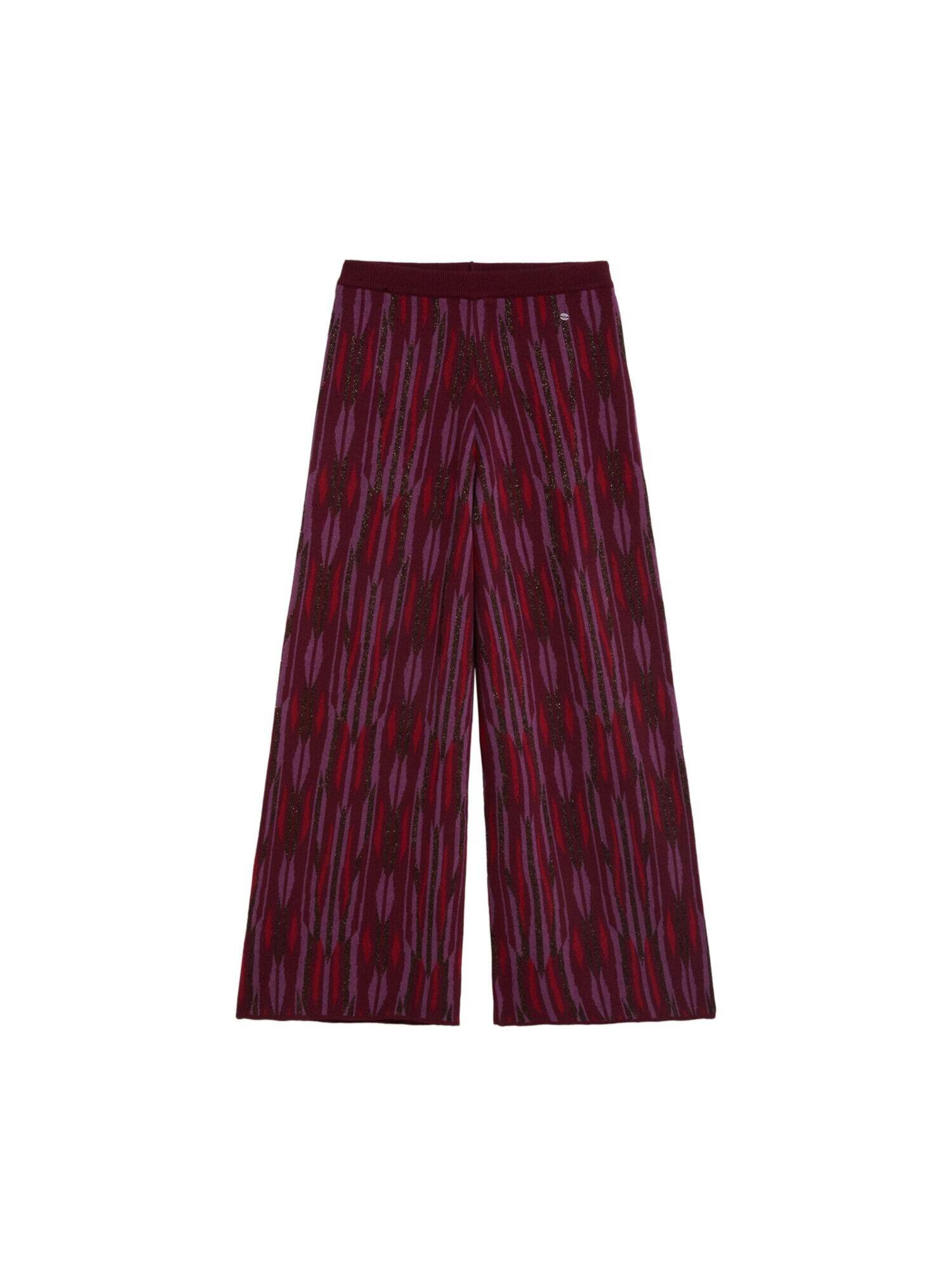 Scalpers Loosefit Broek in Rood: voorkant