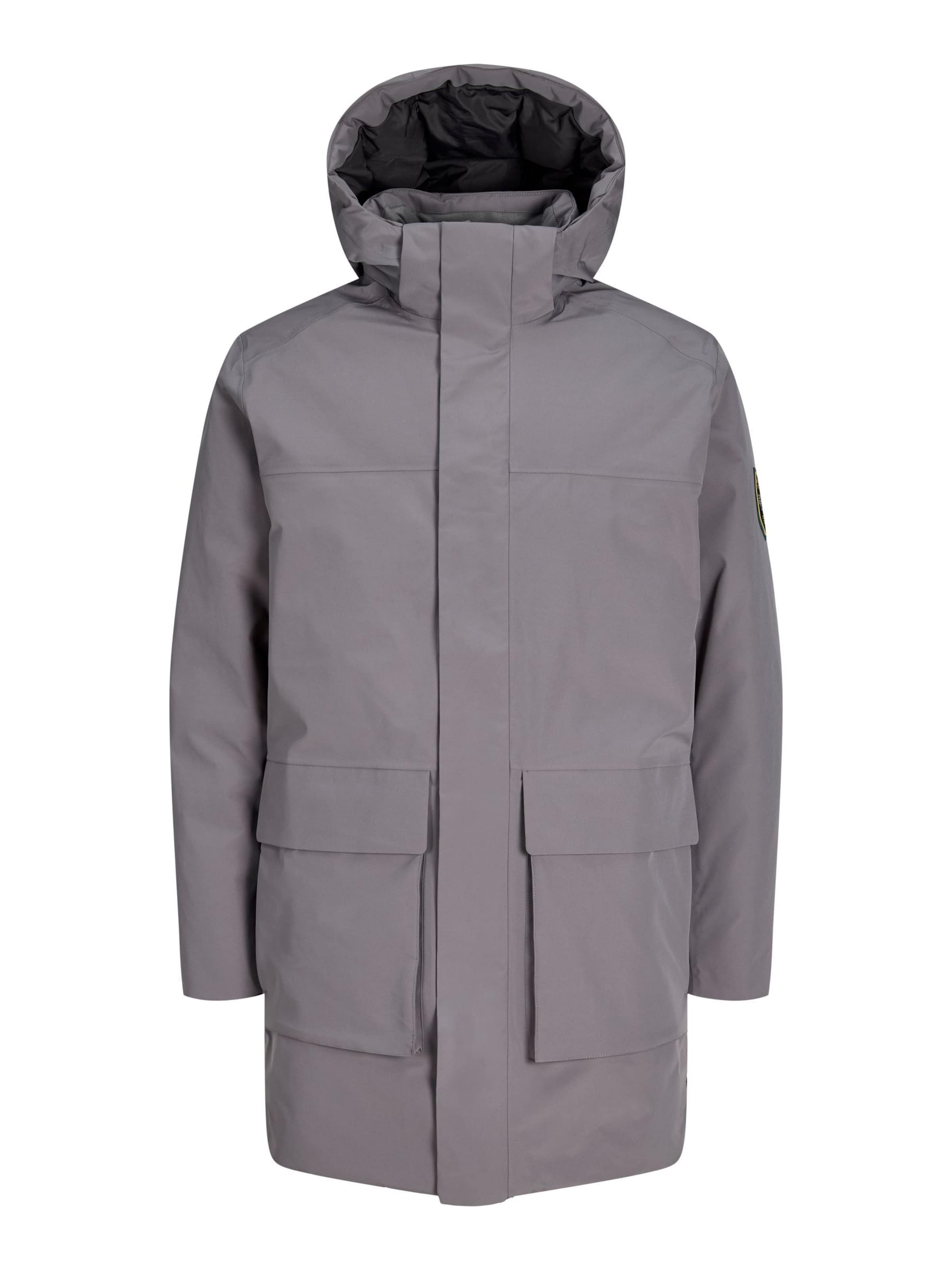 Portland Outerwear Company Tussenparka in Grijs: voorkant