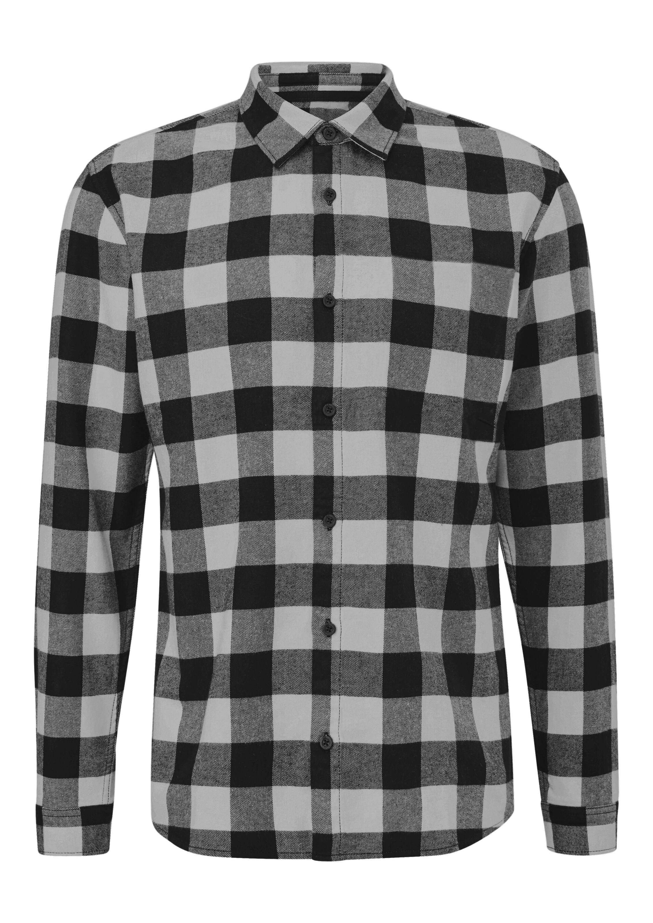 QS Button Up Shirt in Black: front