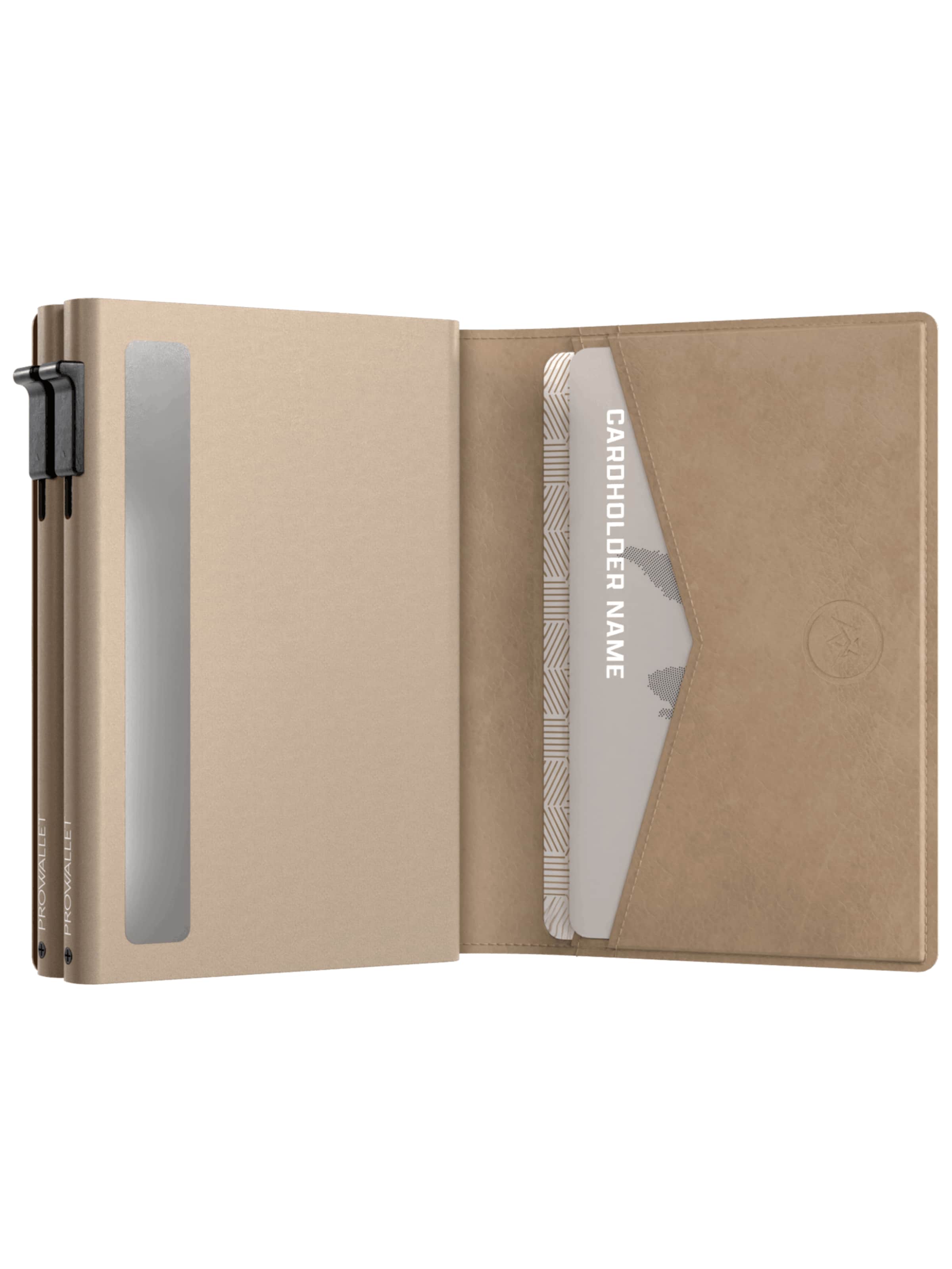 Prowallet Wallet 'Pasjeshouder Double' in Beige
