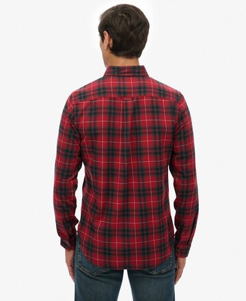 Superdry Regular fit Overhemd in Rood