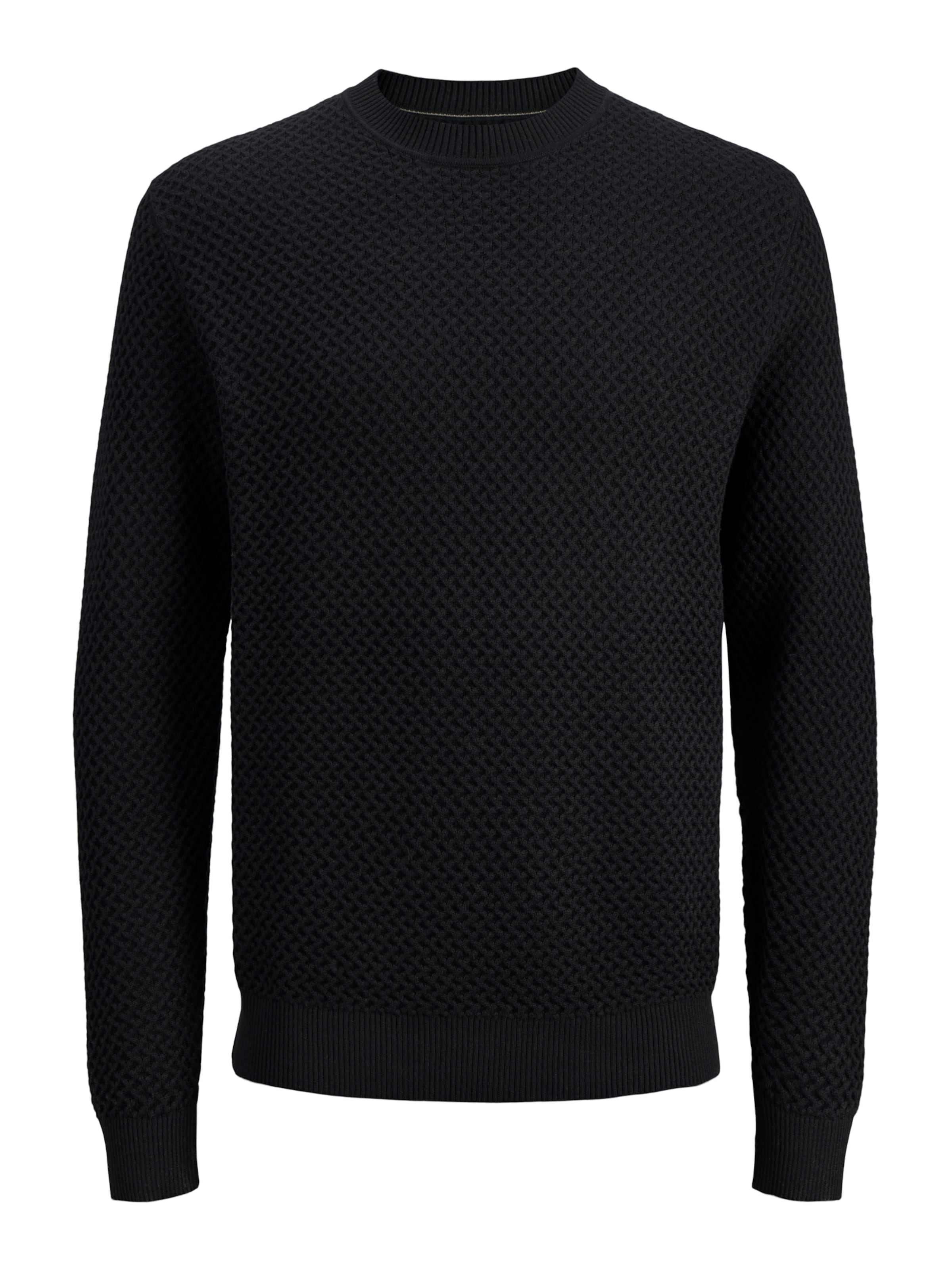 Jack & Jones Premium Pullover 'BLUBARKLEY' in Schwarz: Vorderseite