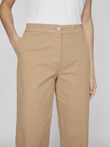 VILA Regular Trousers in Brown